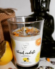 Sójová vonná sviečka "Vánok radosti" 🍋