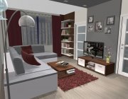 Grafický návrh obývačky