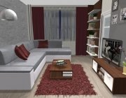 Grafický návrh obývačky