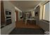 3D návrh kuchyne s obývačkou