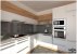 3D návrh kuchyne s obývačkou